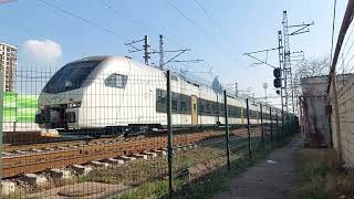 The first test run of the new Stadler Flirt DŞ1-001 DMU train of Azerbaijan Railways (ADY)