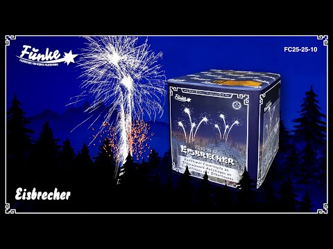 "Eisbrecher" - heavy bursts with silver sparks - Cakebox 25Sh 25mm [Batch 2025]