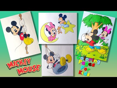 Mickey Mouse and his friends characters Part 2 #ColoringPages #forKids #LearnColors and Draw Video