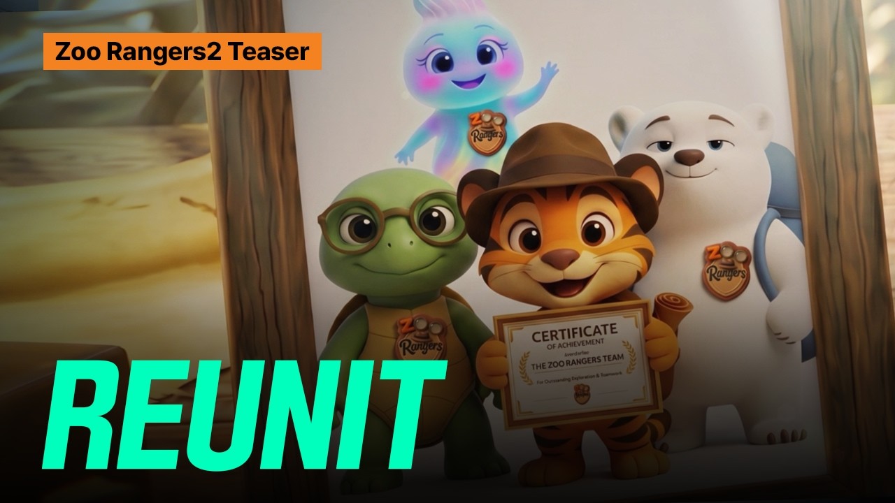 The Zoo Rangers have reunitedㅣ🏕️Zoo Rangers2 TeaserㅣAI Animation