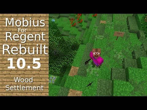 Mobius For Regent Rebuilt: 10.5 - Wood Settlement - Path To the Centre of Town - Minecraft
