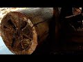 Weird Sawing Straight Wood And No Bark Sawmill