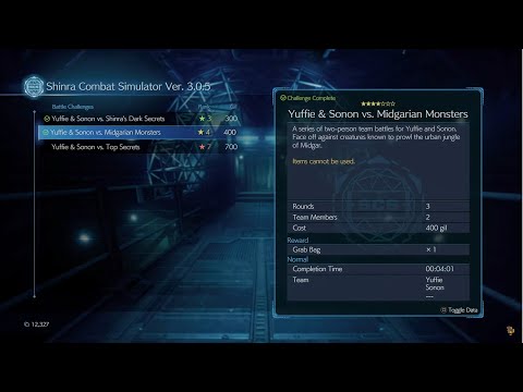 Final Fantasy VII Remake: INTERmission — All Shinra Combat Simulator Battles (PS5, 4K60)