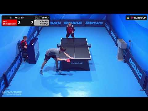 13:40 Yurii Shchepanskyi - Valentyn Yunchyk 14.10.2023 TT Euro.Cup Ukraine Star. Table 3