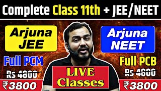 Class 11th - NEW LIVE BATCHES Launched !!! Arjuna JEE/NEET on PW App 🔥 ₹3800 for Complete Year 🙏