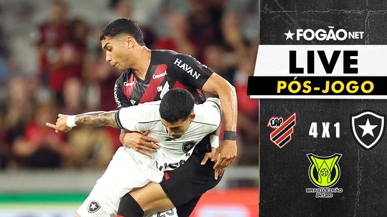 LIVE | Pós-jogo e repercussão da derrota do Botafogo para o Athletico-PR na Arena da Baixada