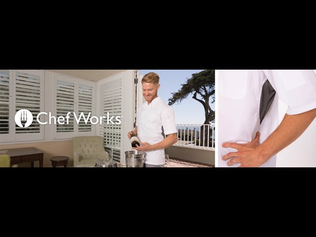 Vídeo relacionado con Chef Works Valais V-Series - Abrigo de Chef para Hombre, Blanco con Contraste Gris, Large
