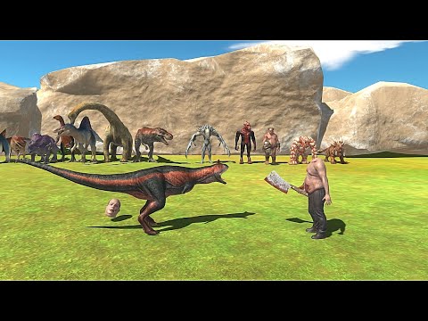 ALL DINOSAURS VS NEW INFERNALS Tournament - Animal Revolt Battle Simulator