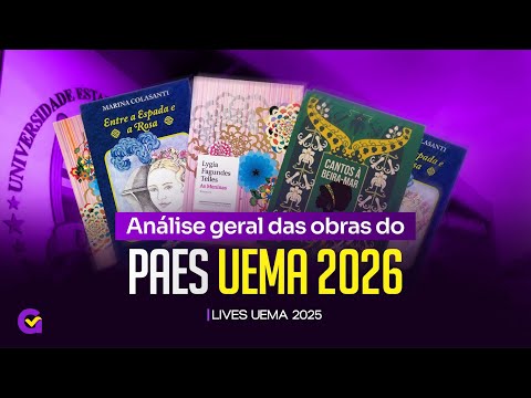 Análise geral das Obras Literárias do PAES UEMA 2026 [LIVE 10]
