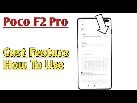 Poco F2 Pro || How To Use Cast Feature To Use Mobile Screen On External Monitor