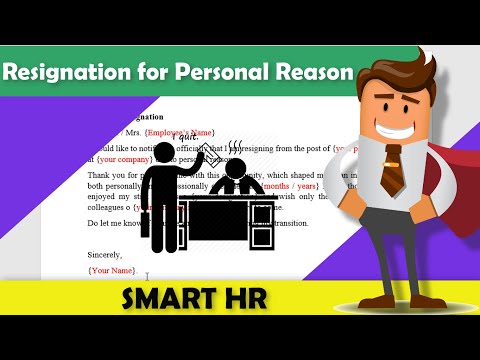 Resignation Letter for Personal Reason | How to write the perfect letter of Resignation | Smart HR