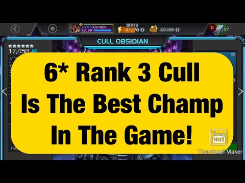 Rank 3 6* cull obsidian is the best champion in the game. Been slept on for years.