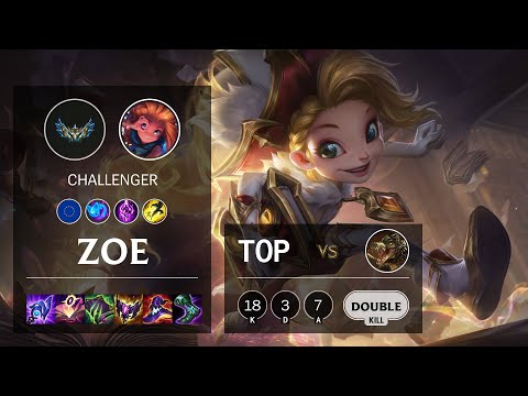 Zoe Top vs Renekton - EUW Challenger Patch 12.5
