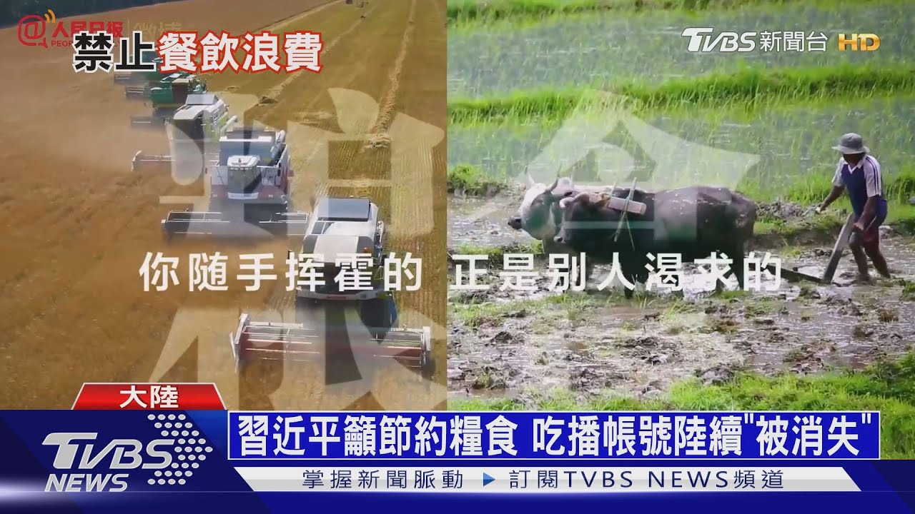 大陸鬧糧荒? 習近平、央視突高唱「節約糧食」
