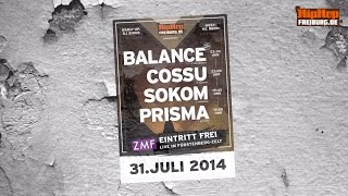 MC Prisma - Sokom - Cossu - Balance @ ZMF 2014 - Interview mit HipHopFreiburg.de