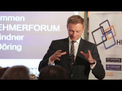 HEINZL Unternehmerforum am 13.01.2016 mit Dr. Walter Döring & Christian Lindner