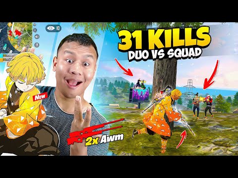 2x Awm is Just Perfect with Demon Slayer Bundle ✌ Tonde Gamer - Free Fire Max