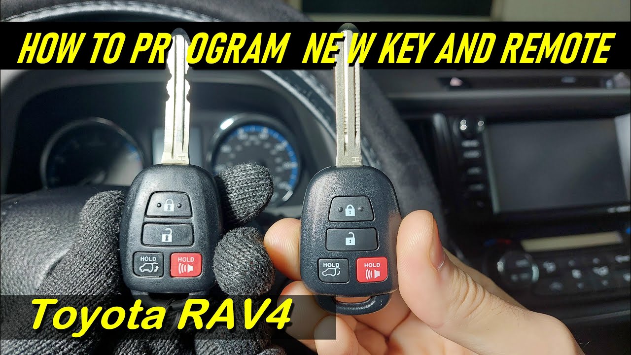 How to make a new key for a TOYOTA RAV4  (Program Key and Remote)
