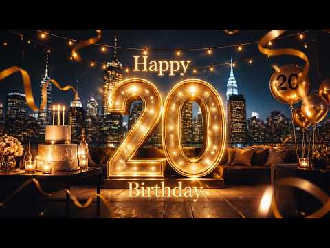 Happy 20th Birthday To You 🎂 Fun & Heartwarming Birthday Song | Best 20th Birthday Wishes
