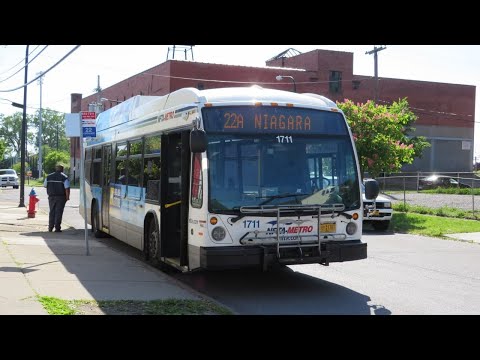 NFTA Metro Ride Route 24B Outbound Bus 1711 - 2017 Novabus LFS CNG