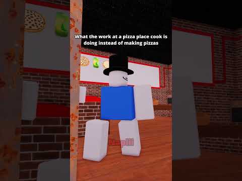 Work at a pizza place chaos. | Roblox Animation #roblox #animation #memes