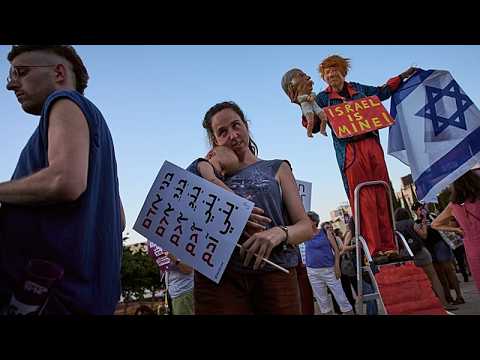 Video Thumbnail: Israeli protesters march in Tel Aviv against West Bank settler violence