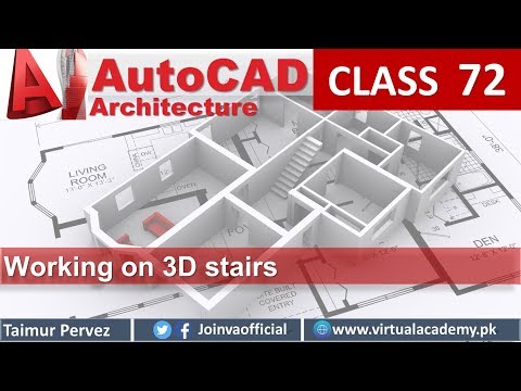 3D Stair in AutoCAD | How to Make 3D Stairs in AutoCAD...