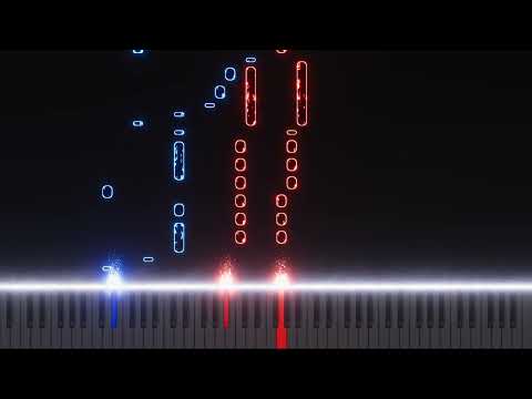 Dire Dire Docks Acapella - Super Mario 64 - piano - tutorial - visualizer