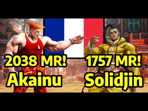 💥STREET FIGHTER 6 ➥ Akainu (GUILE ガイル) VS. Solidjin (JAMIE) 4K MASTER RANKS 💥