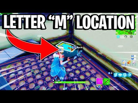 Letter m fortnite season 7