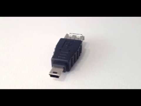 ctad-usb-08 USB A Female to Mini 5-Pin Male Adapter www.cabletech.ca