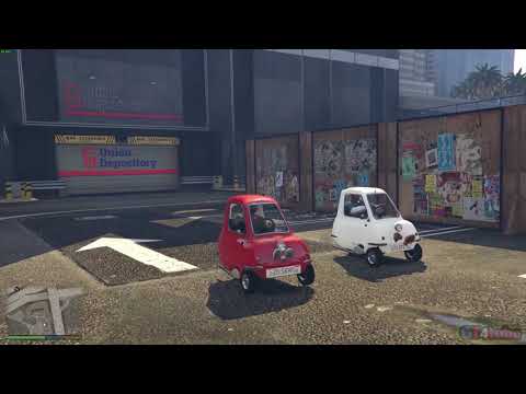 GTA V MODS Peel P50 Franklin and Lamar Ride - Traffic Rage Mod!