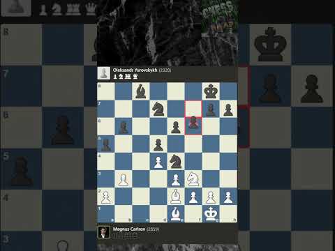 Flawless Famous Friday (Magnus Carlson Vs Oleksandr Yurovskykh) #shorts