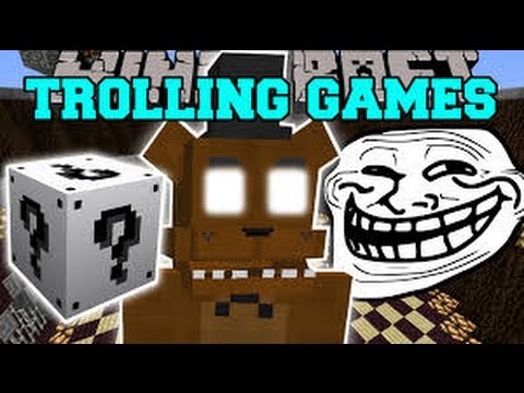 Minecraft: FIVE NIGHTS AT FREDDY'S 3 TROLLING GAMES - Lucky Block Mod - Modded Mini-Game