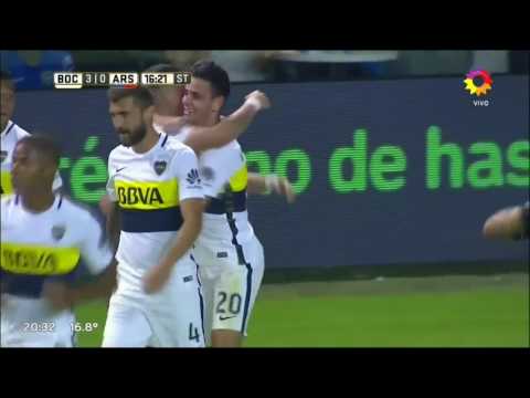 Boca 3 - Arsenal 0 Golazo Gonzalo Maroni  / Fecha 22 Torneo de la Independencia 2017