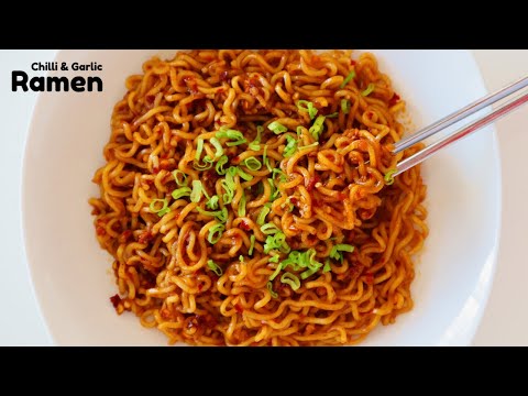 TikTok Viral Chilli Garlic Ramen🔥 | Spicy Ramen Noodles Recipe