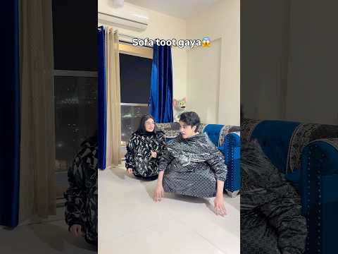 Sofa toot gaya😱 #zidaanshahidaly