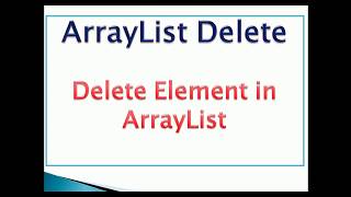 how to remove element from arraylist in java Example