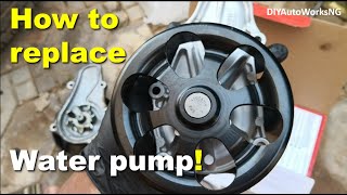 How to Replace Water Pump on Honda: 2003 - 2007 Accord 4cyl, Element, Odyssey