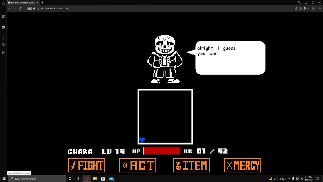 Sans Fight preview