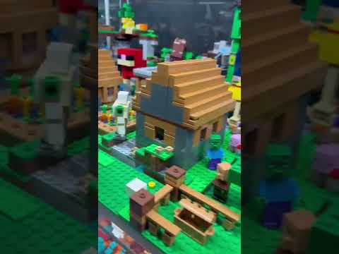 Показываю самые редкие LEGO Майнкрафт! Горная пещера, деревня жителей