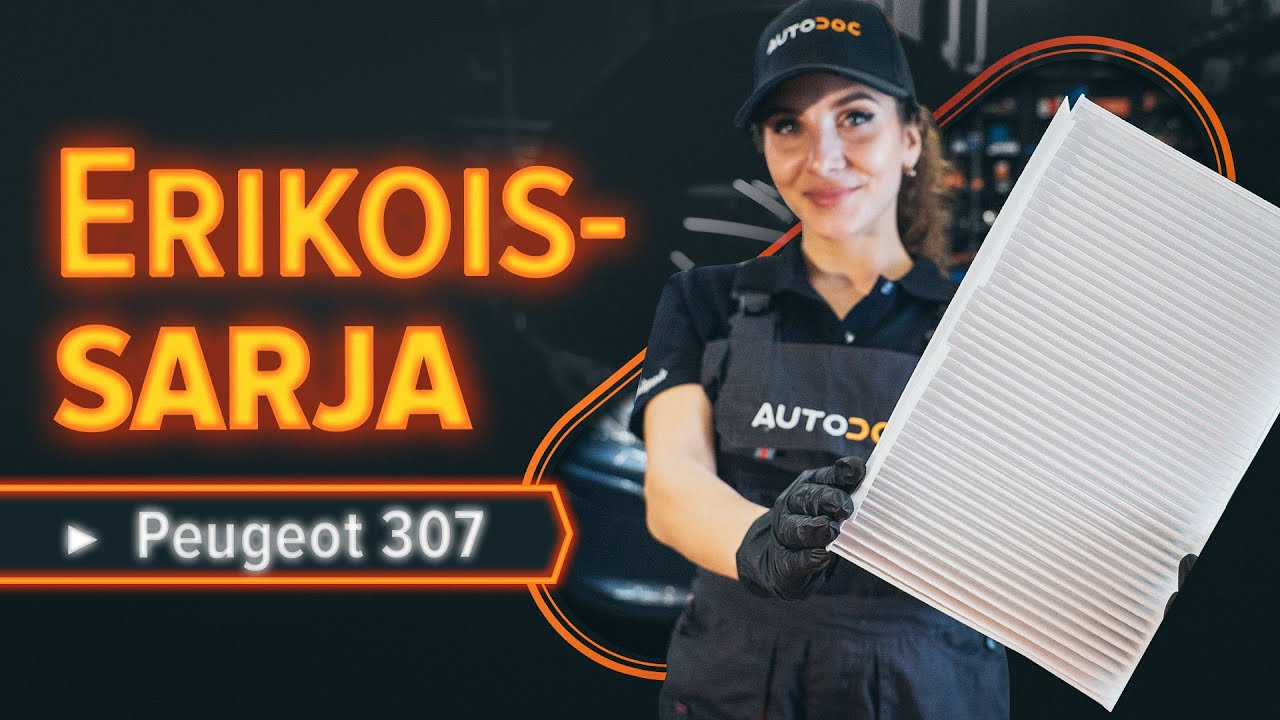 Kuinka vaihtaa raitisilmasuodatin Peugeot 307 SW-autoon – vaihto-ohje