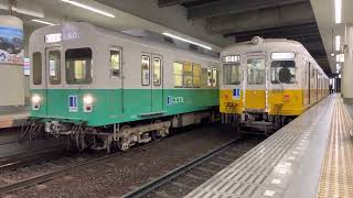 【日中代走】ことでん600形 瓦町駅発車