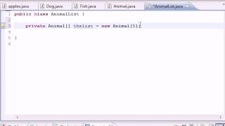 Java Video Tutorial Part 60 |   Array Holding Many Objects