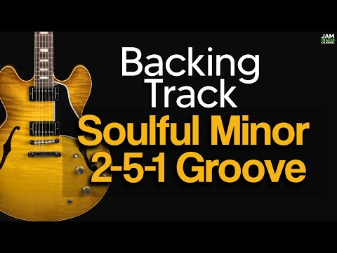 Smooth Jazz Guitar Backing Track | Minor 2-5-1 Groove Practice Jam