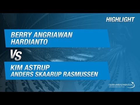 Berry Angriawan/Hardianto (INA) VS Kim Astrup/Anders Skaarup Rasmussen (DEN)