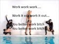 Britney Spears - Work B**ch (lyrics) 
