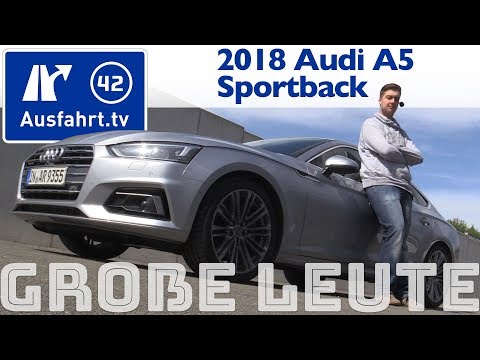 Audi A5 Sportback für große Personen? Ausfahrt.tv hilft.