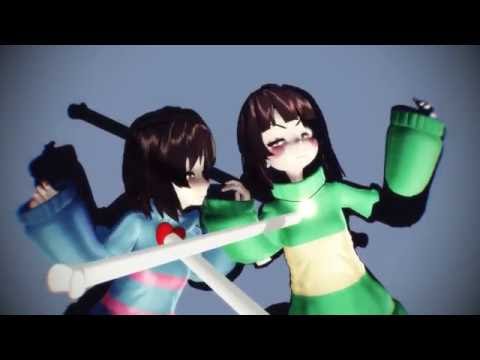 MMD×アンダーテール】パートナーズ・イン・クライム（フリスク×チャラ ([MMD x Undertale] Partners In Crime (Frisk x Chara))