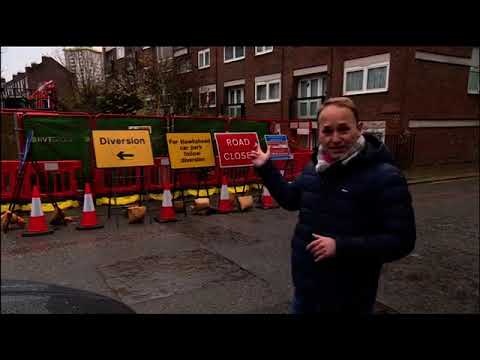Residents in Camden living next to a HS2 building site- BBC London News report